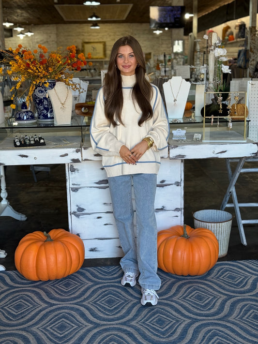 Brylee Blue Sweater