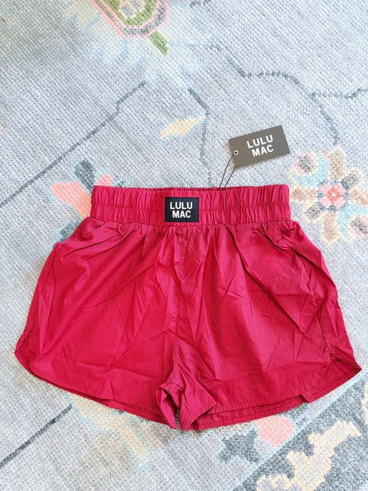 Maroon Lulu Mac Shorts