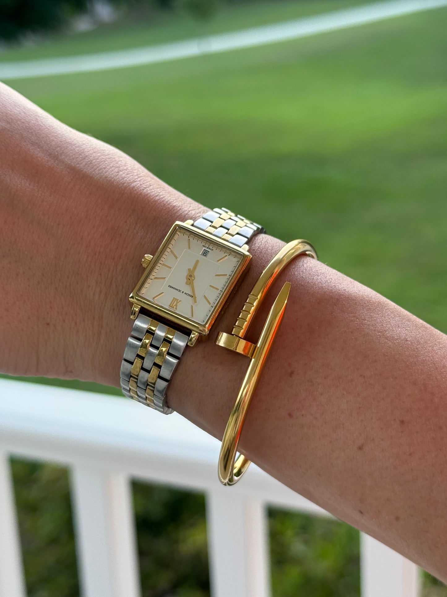 Gold Nail Bracelet