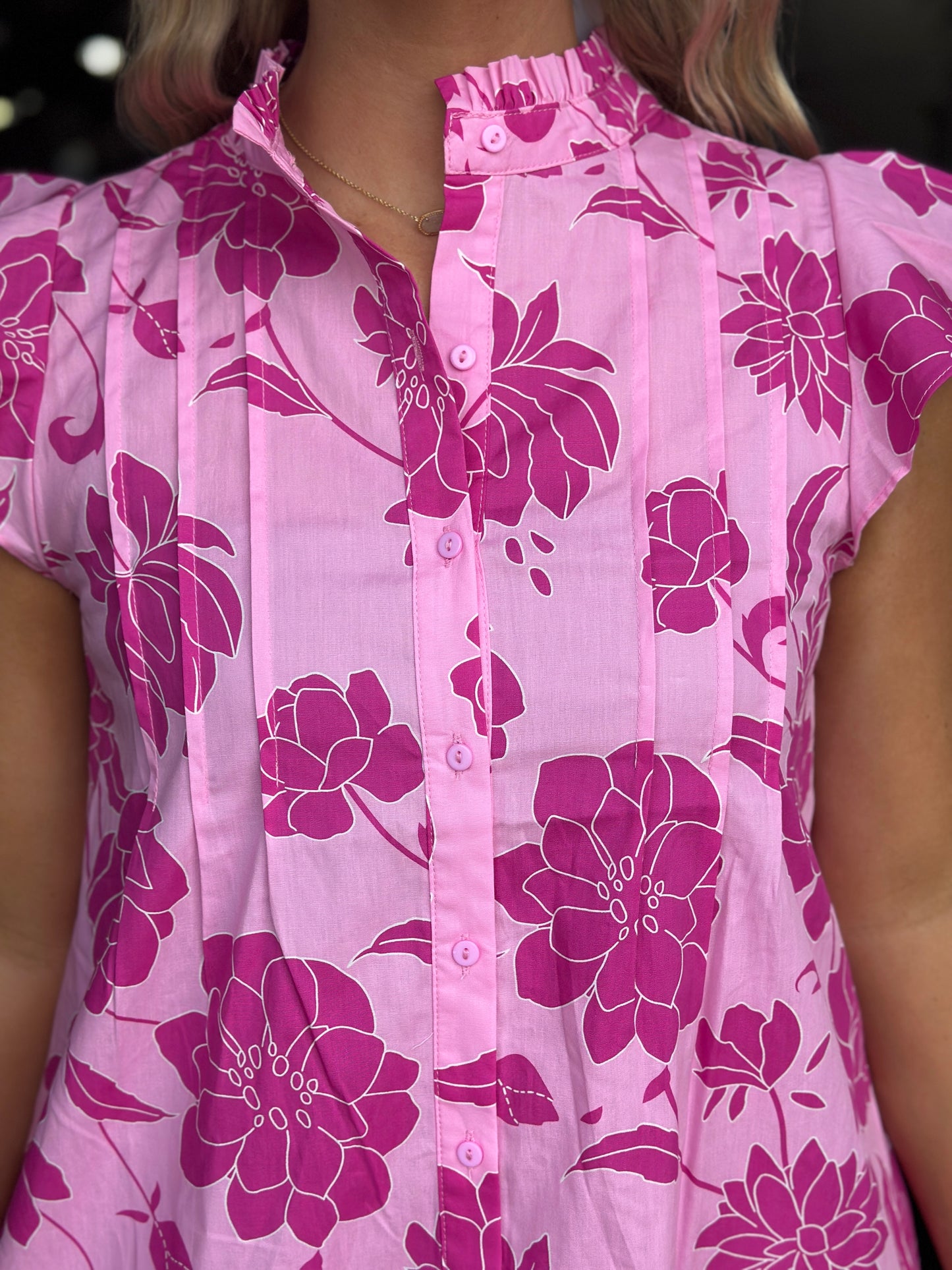 Peony Pink Mini Dress