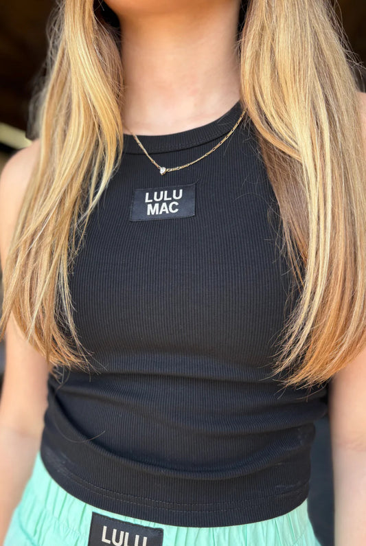 LULU MAC Black Tank Top