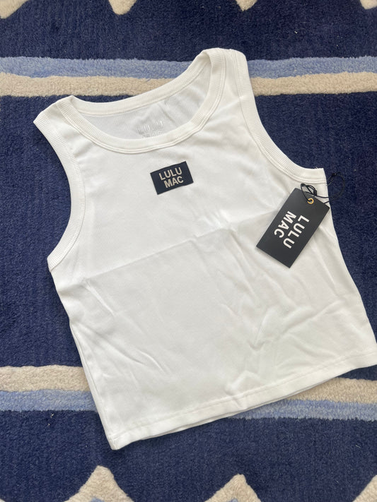 White DD Lulu Mac Tank