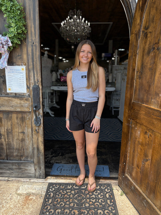 Black DD Lulu Mac Shorts