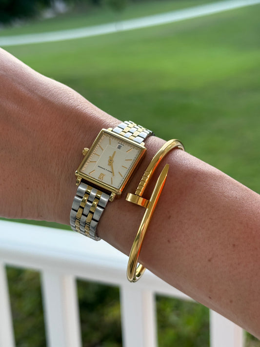 Gold Nail Bracelet